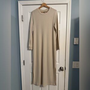 Old Navy Ribbed Maxi Dress - Beige